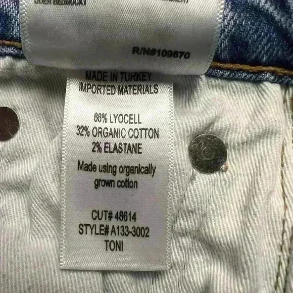 Toni STRAIGHT LEG JEAN IN SWERVE SIZE 25 - Picture 9 of 9